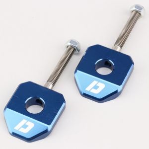 Tendeurs de cha&icirc;ne &Oslash;12 mm Derbi Senda, Gilera SMT... (2000 - 2010) Doppler bleus