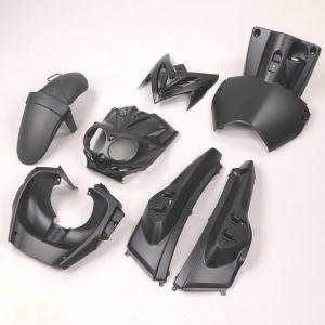 Kit car&eacute;nages MBK Stunt, Yamaha Slider (double optique) Supertec noir mat