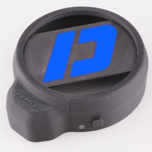 Cache allumage Peugeot 103 Doppler 3D noir et bleu