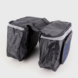 Sacoches de porte bagages vélo Dunlop 2x13L noires