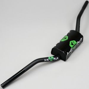 Guidon &Oslash;28 mm KRM Pro Ride noir et vert avec mousse