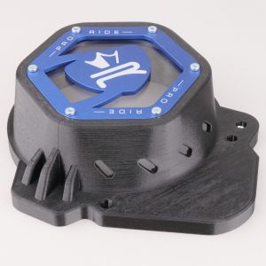 Cache allumage Derbi Euro 3 et 4 KRM Pro Ride réversible bleu foncé