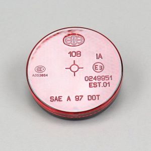 Catadioptre rond Ø55 mm rouge (à visser)