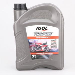 Huile moteur 2T Igol Propuls Performance 100% synth&egrave;se 2L