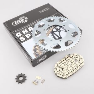 Kit cha&icirc;ne 11/60 Yamaha DT 50, MBK Xlimit (depuis 2007)... Afam (d&eacute;multiplication origine)