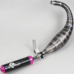 Pot d'échappement AM6 Minarelli KRM Pro Ride 90/100cc silencieux rose