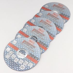 Disques à tronçonner l'acier Ø115x1.2 mm BGS (lot de 5)