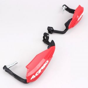 Prot&egrave;ges mains Acerbis Moto-X rouges et blancs