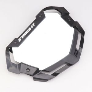 Plaque num&eacute;ro v&eacute;lo BMX Insight 3D Vision 2 Pro noire (homologu&eacute;e UCI)