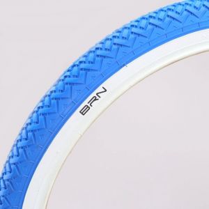 Pneu v&eacute;lo 20x1.75 (47-406) BRN bleu flancs blancs