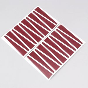 Stickers de b&acirc;tons de jantes Rigida, Leleu Peugeot 103 bordeaux