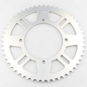 Couronne 52 dents alu 420 Kawasaki KX 80, 85, 112, Suzuki RM 100... Afam V1