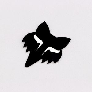 Sticker Fox Racing Head 3.8 cm noir