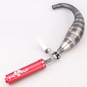 Pot d'&eacute;chappement AM6 Minarelli KRM Pro Ride 86/95cc silencieux full rouge