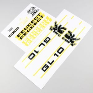 Kit déco Peugeot GL10 jaune