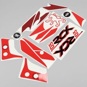 Kit déco Peugeot 103 RCX phase 2 noir et rouge