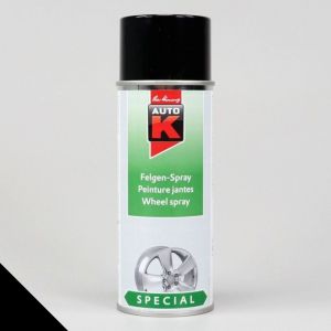 Peinture spéciale jantes Auto-K noir 400ml