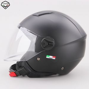 Casque jet enfant Vito Moda Bambino noir mat (ECE 22.06)