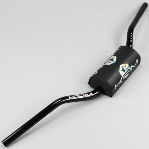 Guidon &Oslash;28 mm KRM Pro Ride noir avec mousse holographique