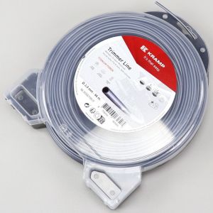 Fil de débroussailleuse Ø3 mm rond nylon Kramp gris (bobine de 56 m)