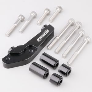 Patte de d&eacute;port d'&eacute;trier de frein avant MBK Booster, Nitro, Peugeot Trekker, Piaggio Typhoon... Carenzi