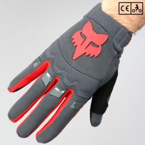 Gants cross Fox Racing Dirtpaw 24 homologués CE moto gris et rouges