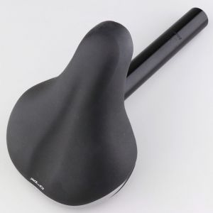 Selle vélo "VTT enfant" 192x182 mm avec tige de selle intégrée XLC SA-K04 noire