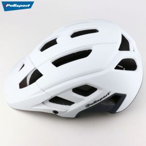 Casque v&eacute;lo VTT Polisport Mountain Pro blanc et gris