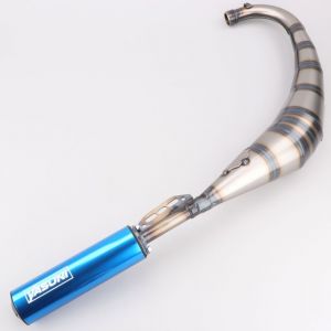 Pot d'&eacute;chappement AM6 Minarelli, Derbi Yasuni R2 silencieux bleu