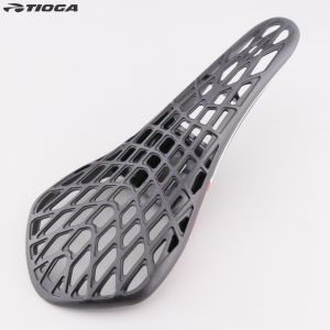 Selle carbonite pivotal vélo BMX 240x100 mm Tioga D-Spyder EVO USA noire