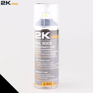 Peinture 2K noir mat RAL 9005 400ml 2K PRO