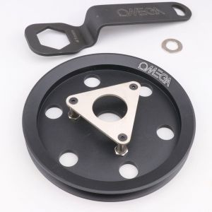 Plateau de poulie d'embrayage (m&acirc;choires Omega) Peugeot 103 SPX, RCX, Clip... Omega noir
