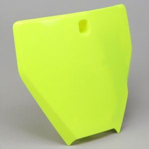 Plaque avant Husqvarna TC 125, FC 250, 350, 450... (2016 - 2018) Polisport jaune fluo