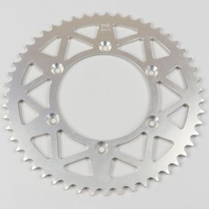 Couronne 51 dents alu 520 Suzuki RM 125, 250, RM-Z 250, 450... Afam grise