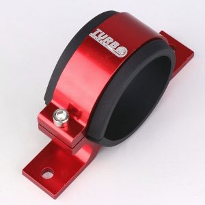Support aluminium pour pompe type Bosch 044 kartcross, autocross Ø60 mm Turbo Works rouge