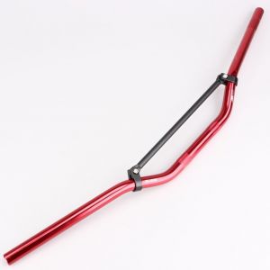 Guidon &Oslash;22 mm NoEnd rouge avec barre noire