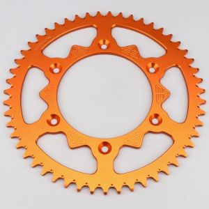 Couronne 51 dents alu 520 KTM SX, SX-F, EXC, Gas Gas MC-F... ACD orange
