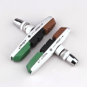 Patins de frein vélo V-Brake asymétriques 72 mm Alligator (supports aluminium) (avec filetages)