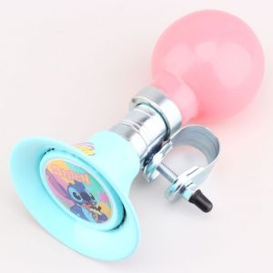 Sonnette trompette de v&eacute;lo, trottinette enfant Stitch bleue et rose