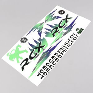 Kit d&eacute;co Peugeot 103 RCX phase 2 noir et vert