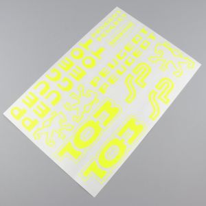 Kit déco Peugeot 103 SP jaune fluo V1