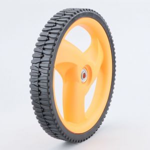 Roue arri&egrave;re de tondeuse &Oslash;293 mm Partner P53-675, McCulloch M53-875, M4553... orange