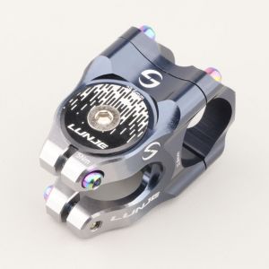 Potence de v&eacute;lo &Oslash;31.8x35 mm 1" 1/8 Lunje 03 noire et grise