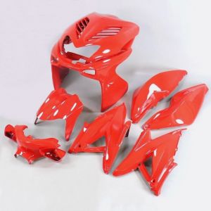 Kit carénages MBK Nitro, Yamaha Aerox (avant 2013) racing rouge