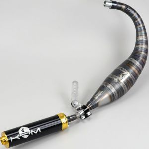 Pot d'échappement AM6 Minarelli KRM Pro Ride 70/78cc silencieux or