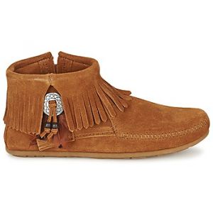 Boots Minnetonka CONCHO FEATHER SIDE ZIP BOOT Marron - Taille 36