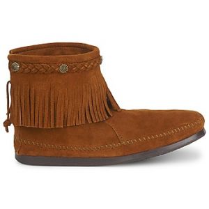 Boots Minnetonka HI TOP BACK ZIP BOOT Marron - Taille 36,37,39,40