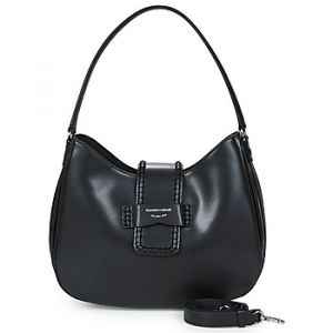 Sac a main Emporio Armani HOBO M PLAIN LEATHER Noir - Taille Unique