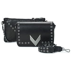 Sac Bandouliere Ikks 111 ROCK OEILLETS Noir - Taille Unique