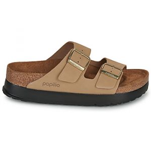 Mules Papillio Arizona Flex Platform Nubuck Beige - Taille 36,37,38,39,40,41